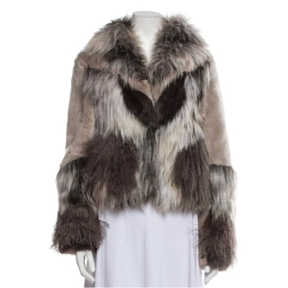 Faux fur jacket